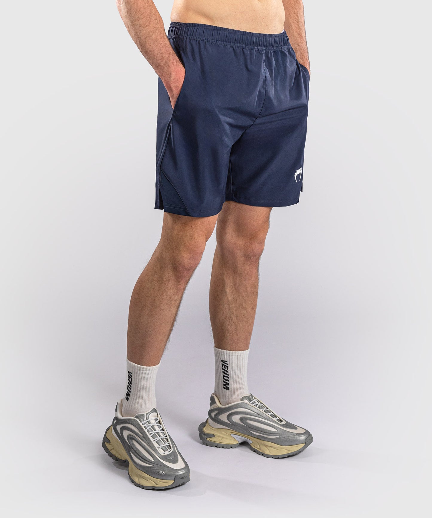 Short d'entraînement Venum Contender - Bleu marine/Blanc