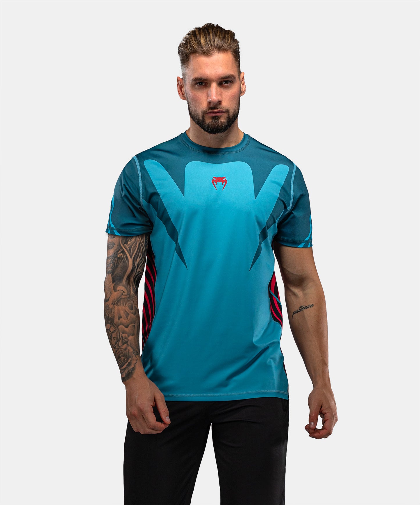 Venum Attack 90 Dry-Tech-T-Shirt – Türkis/Rot