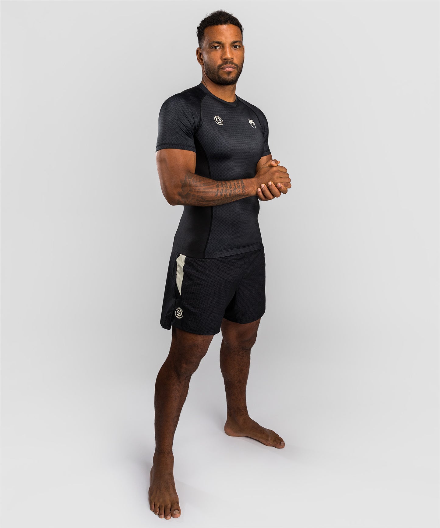 Venum x Roger Gracie Academy Short Sleeve Rashguard - Black