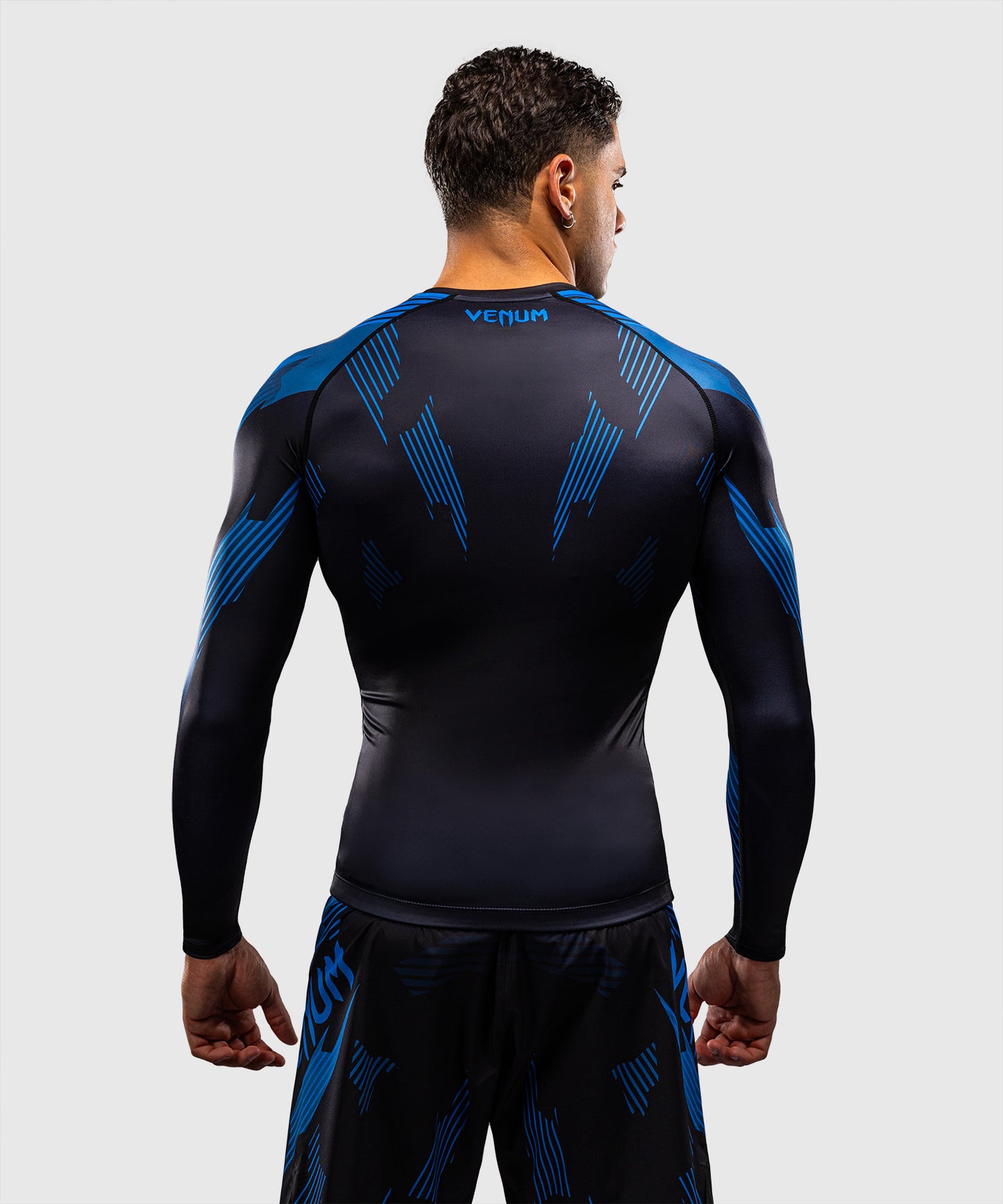 Venum No-Gi 6.0 Rashguard Manga Larga - Negro/Azul
