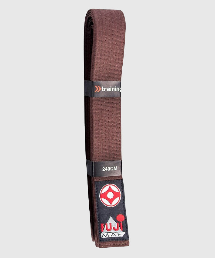 Ceinture Kyokushin FUJIMAE – Marron