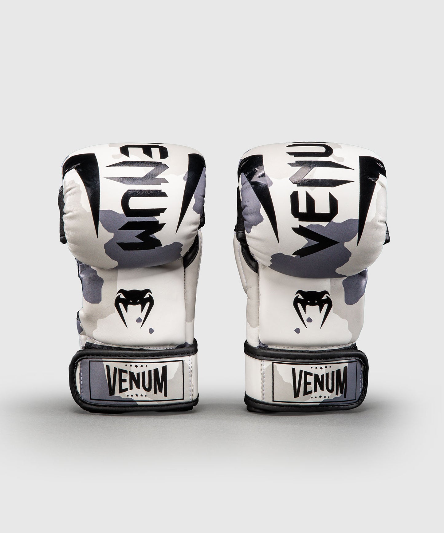 Venum Elite Camo Sparring Gloves - White/Light grey