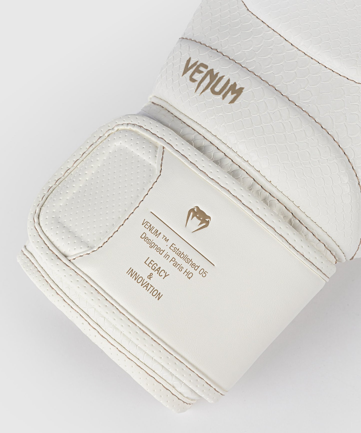 Venum Impact Evo Scales Boxing Gloves - Ivory