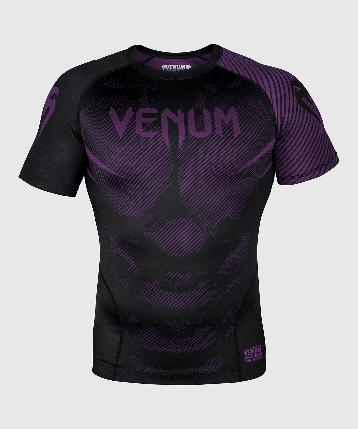Rashguard Venum NoGi 2.0 - IBJJF Approved Short Sleeve - Black/Purple