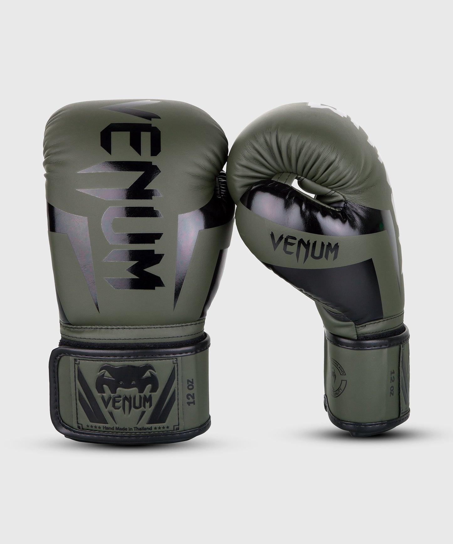Gants de boxe Venum Elite - Kaki/Noir
