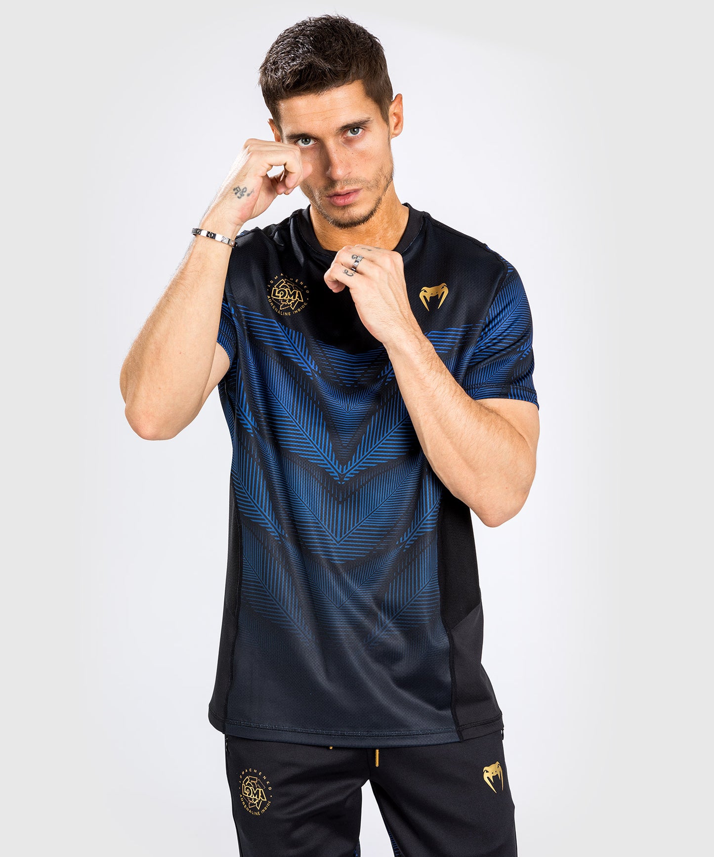 T-shirt Venum Phantom Loma Dry Tech - Noir/Bleu