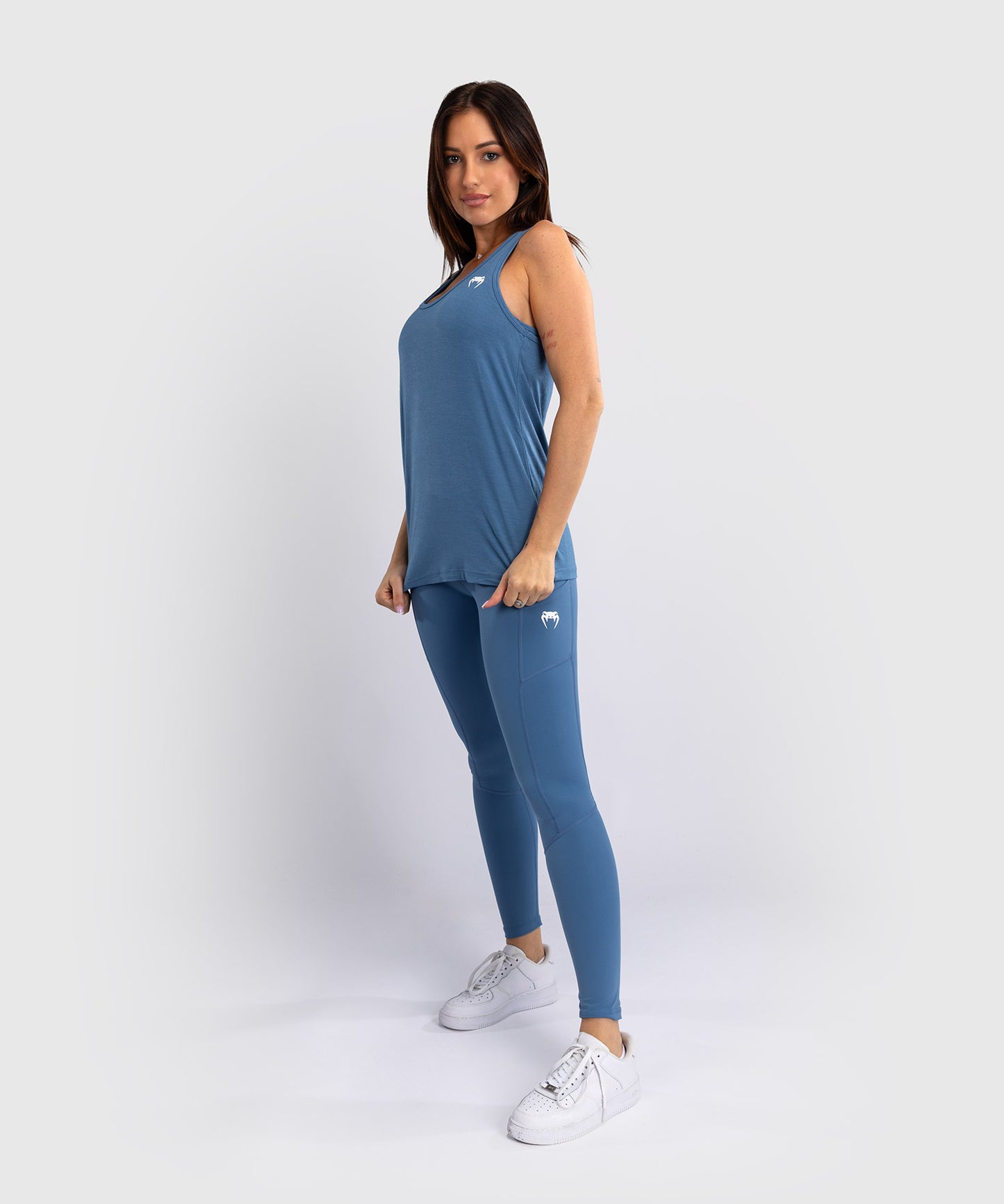 Venum Essential Top sin Mangas para Mujer - Azul Tormenta