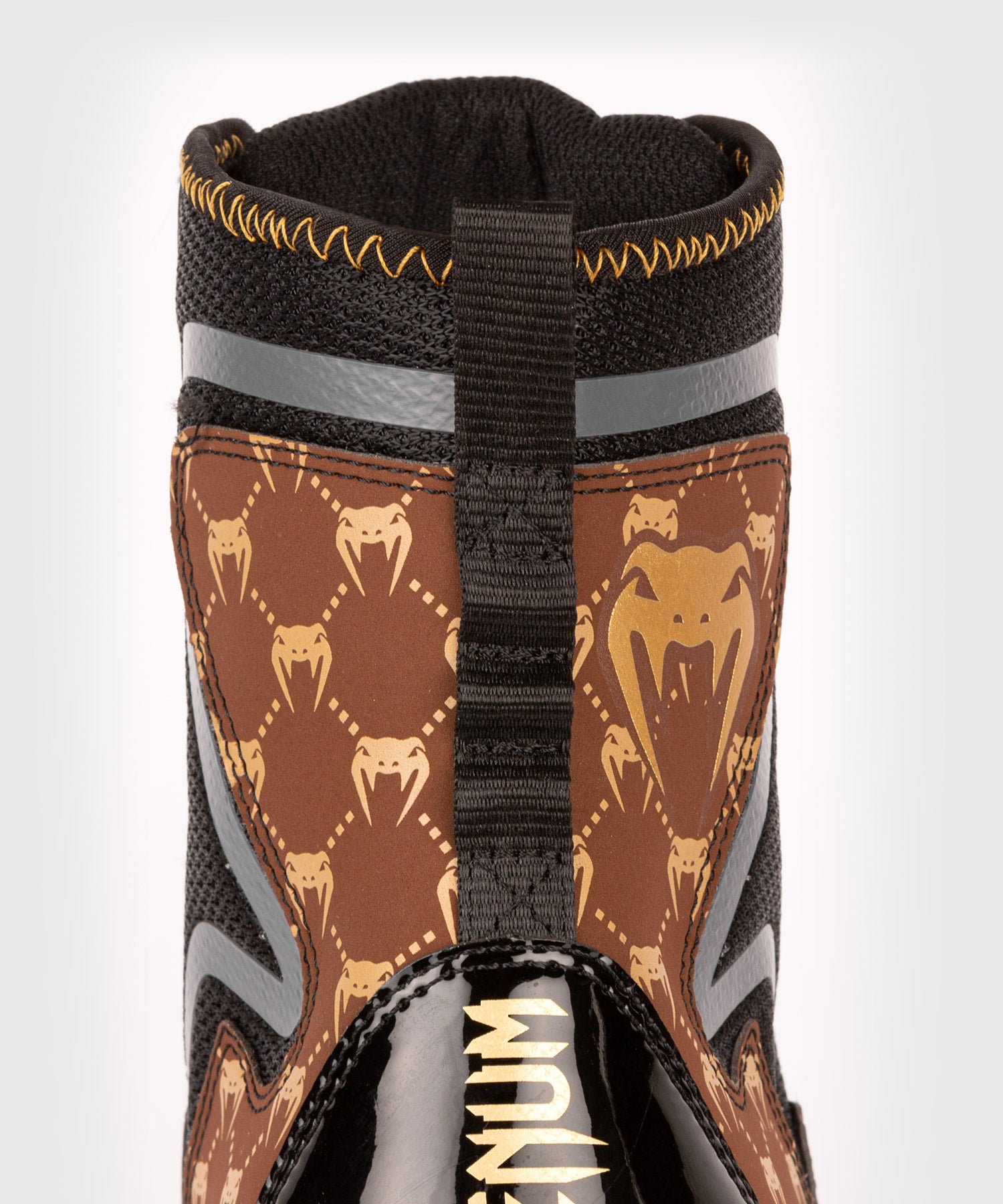 【新品未使用】VENUM ELITE EVO MONOGRAM ボクシング Venum Elite Evo Monogram Boxing Shoes – Black/Brown - Venum