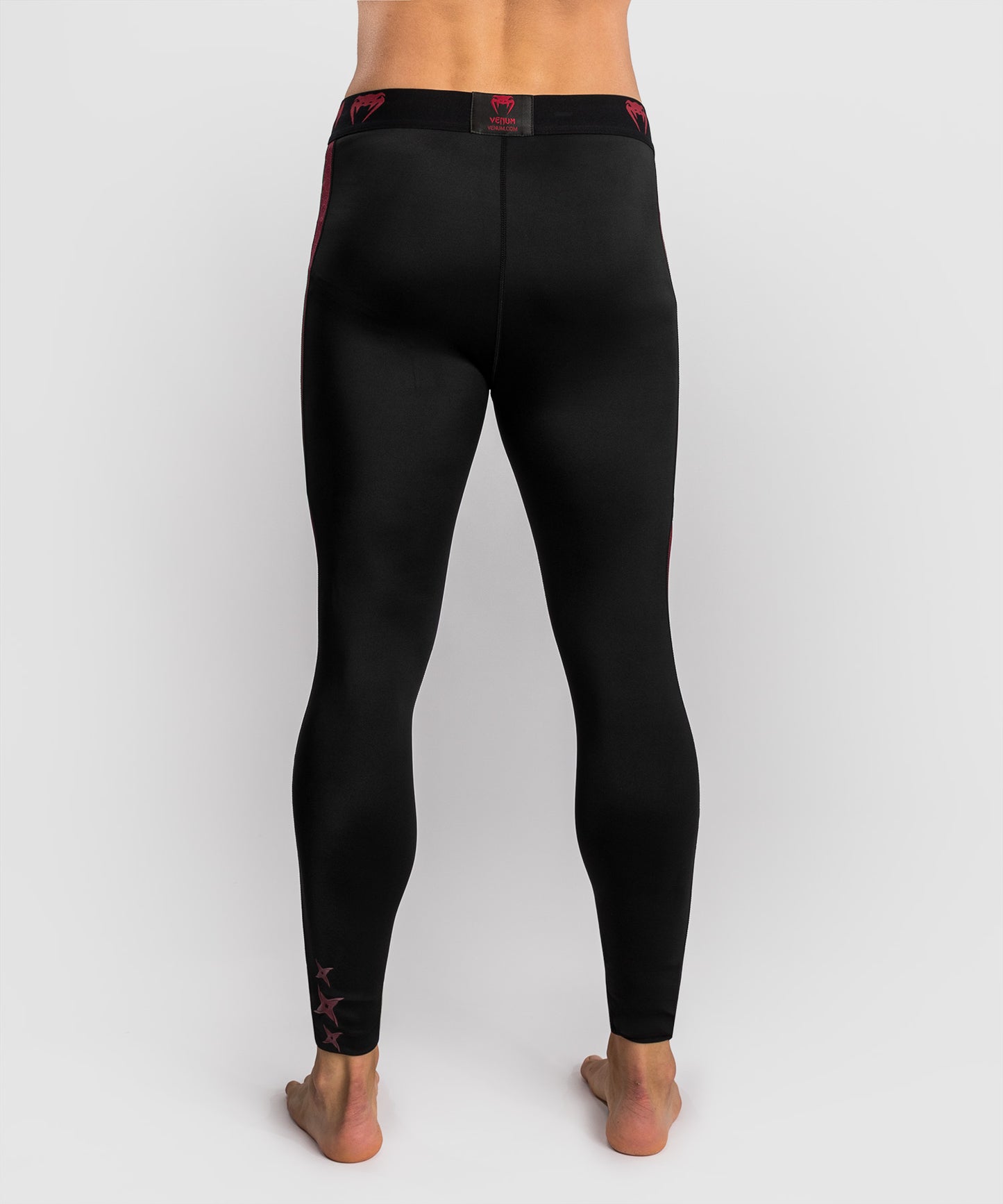 Men's Compression Pants Venum x Assassin's Creed: Shadows - Bordeaux/Black