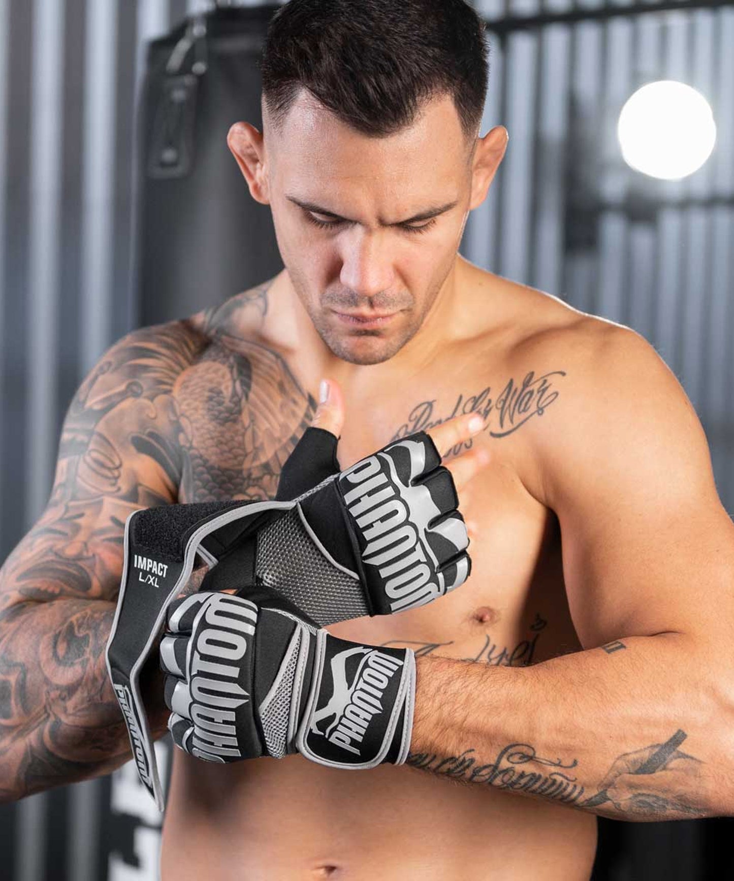 Phantom Athletics Impact Gel Neoprene Gloves - Black