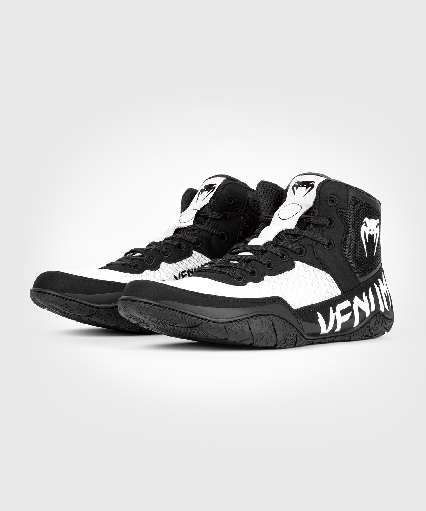 Venum Elite Wrestlingschuhe - Schwarz/Weiß