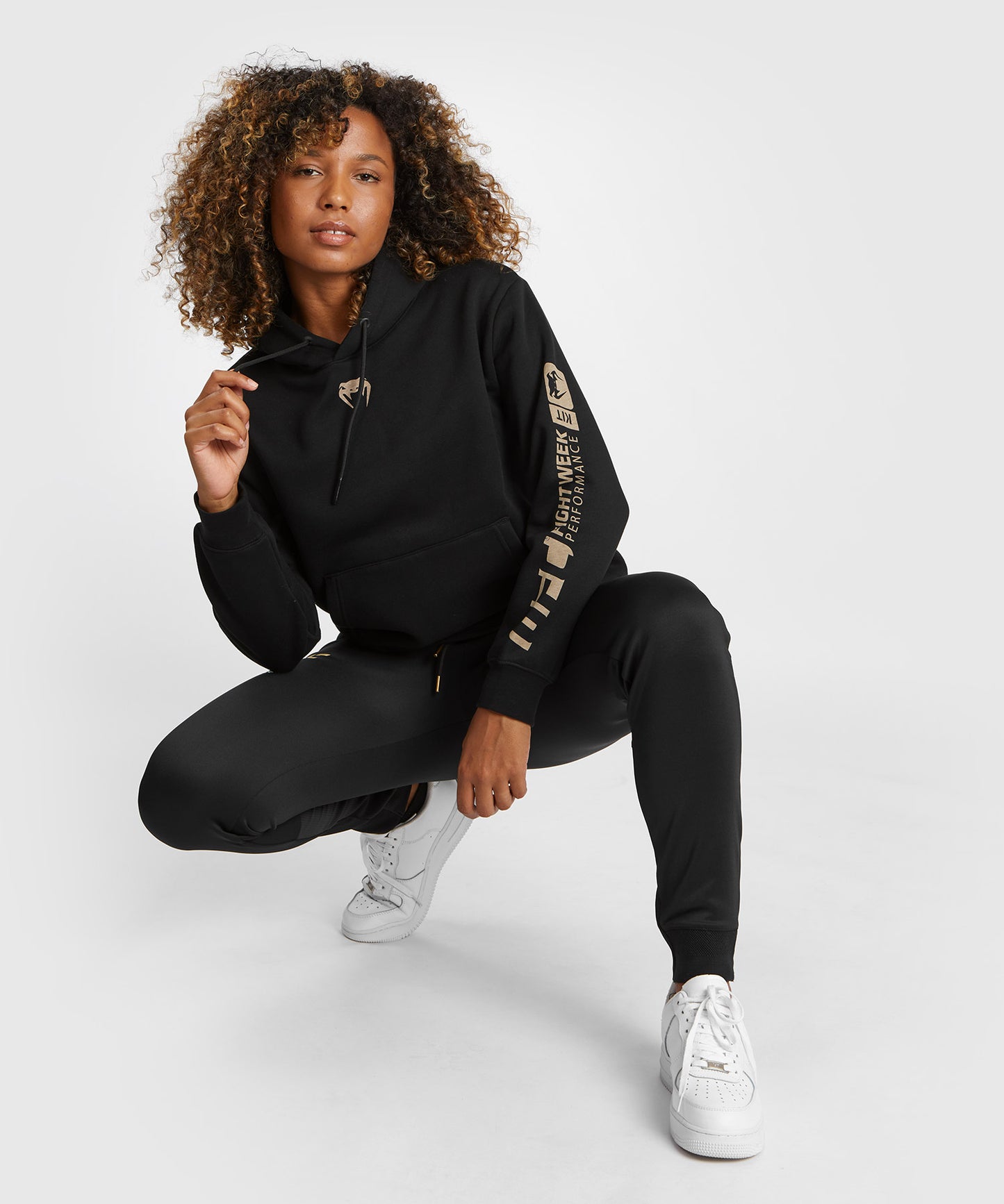 Sweatshirt à capuche pour Femmes UFC Adrenaline by Venum Fight Week - Noir