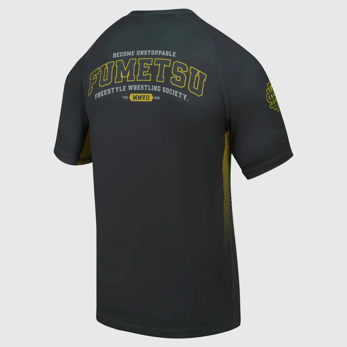 Fumetsu Varsity Kurzärmelige Rashguard - Grau