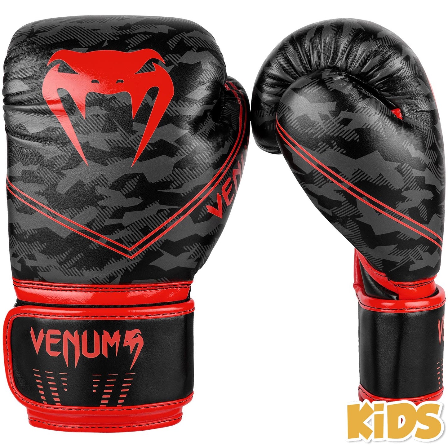 Venum Okinawa 2.0 Children's Boxing Gloves - Black/Red