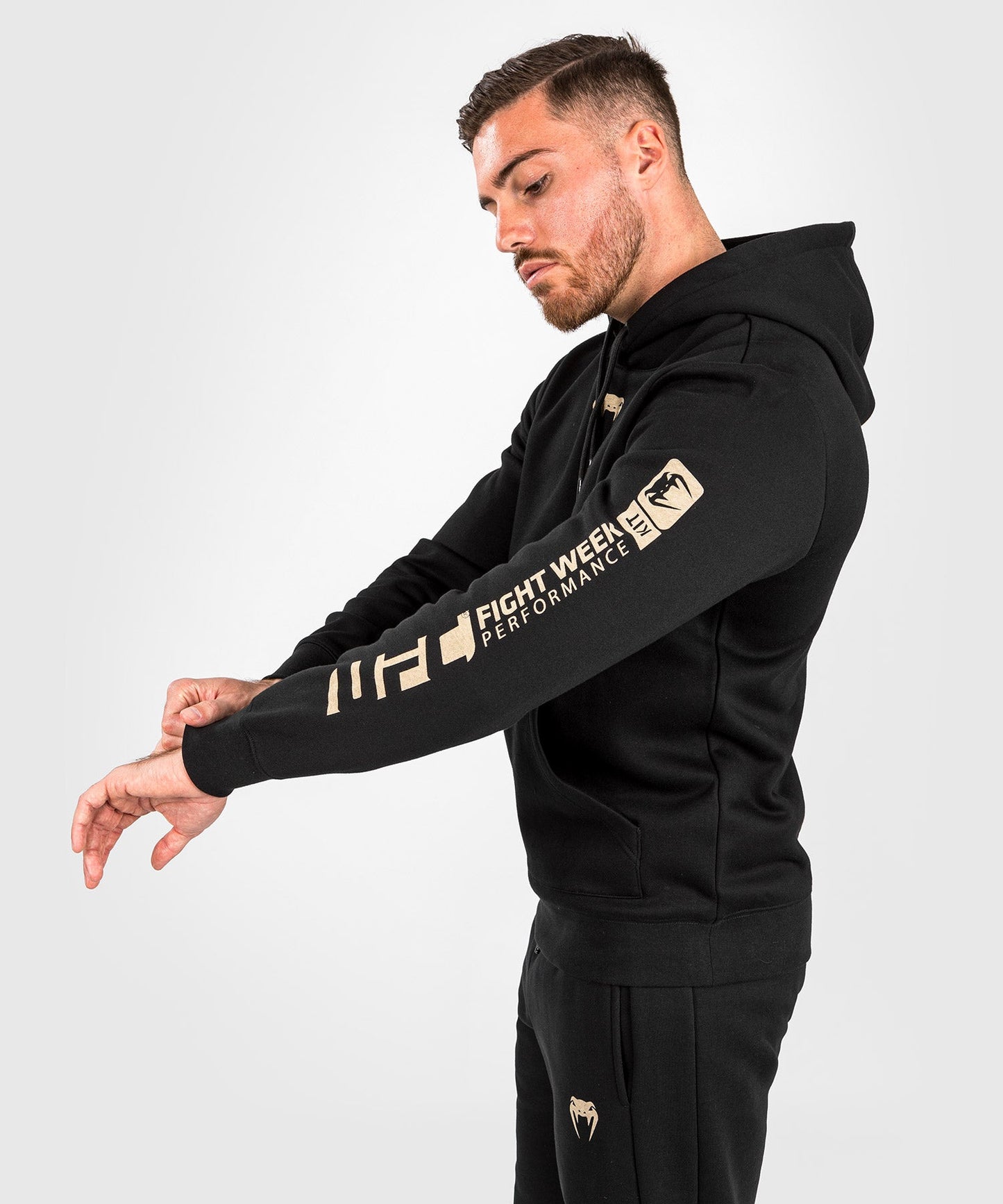 UFC Adrenaline by Venum Fight Week Herren Kapuzen-Sweatshirt - Schwarz