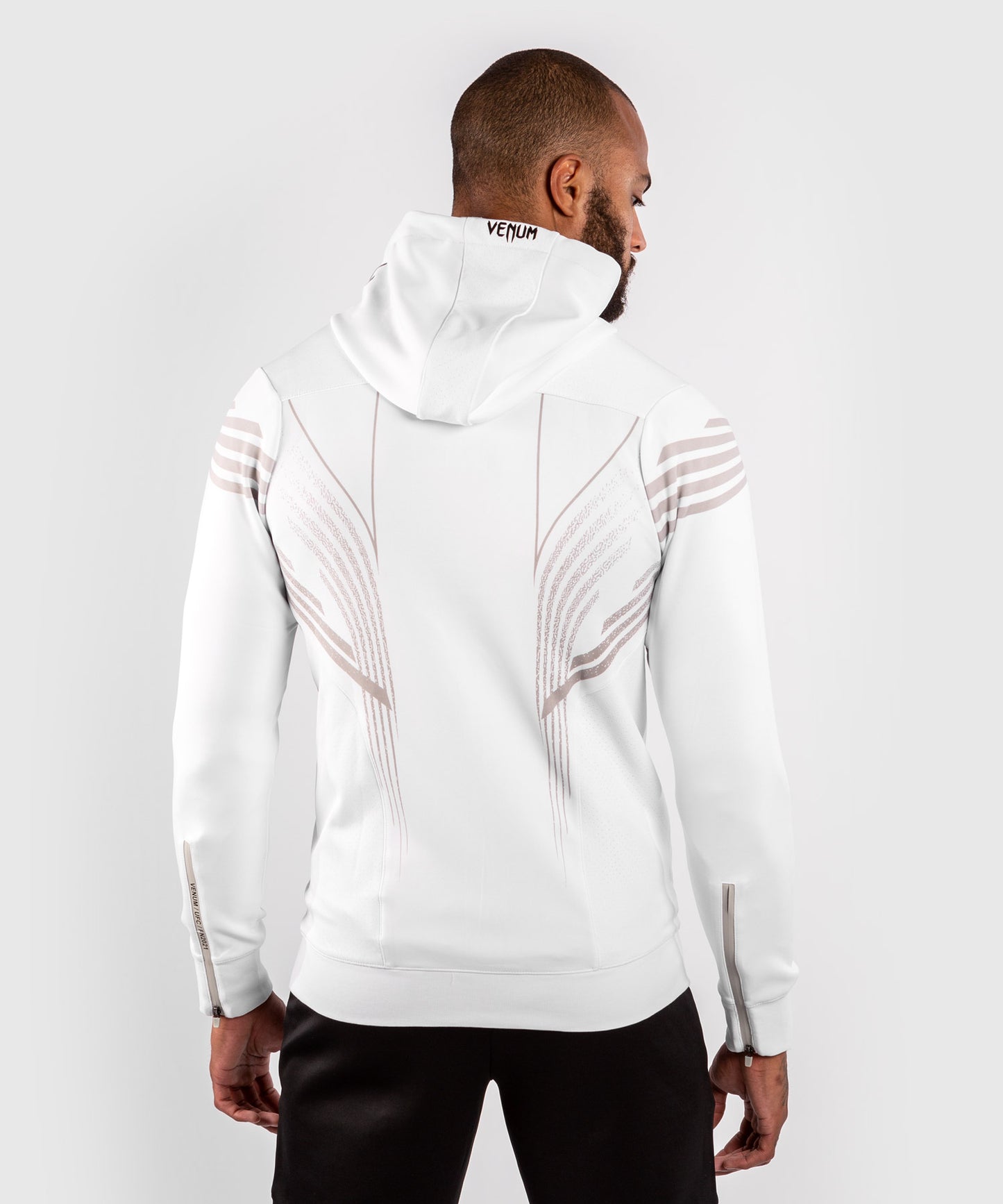 Sweatshirt à Capuche Homme UFC Venum Authentic Fight Night - Blanc