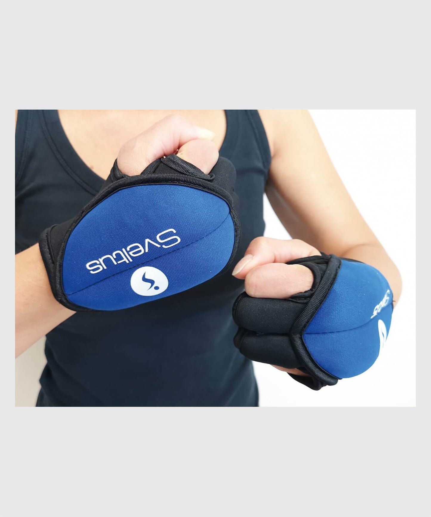 Sveltus Piloxing Handschuhe - 500 g - 2er Set - Blau/Schwarz