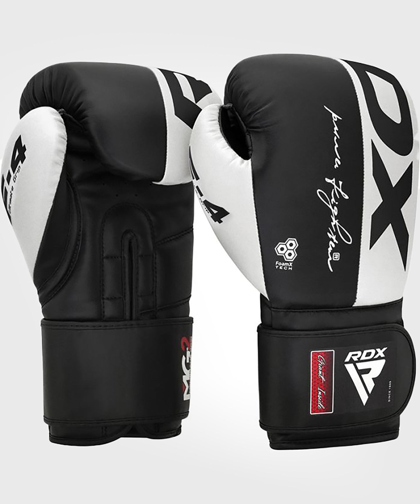 Gants de Boxe F4 RDX - Blanc/Noir