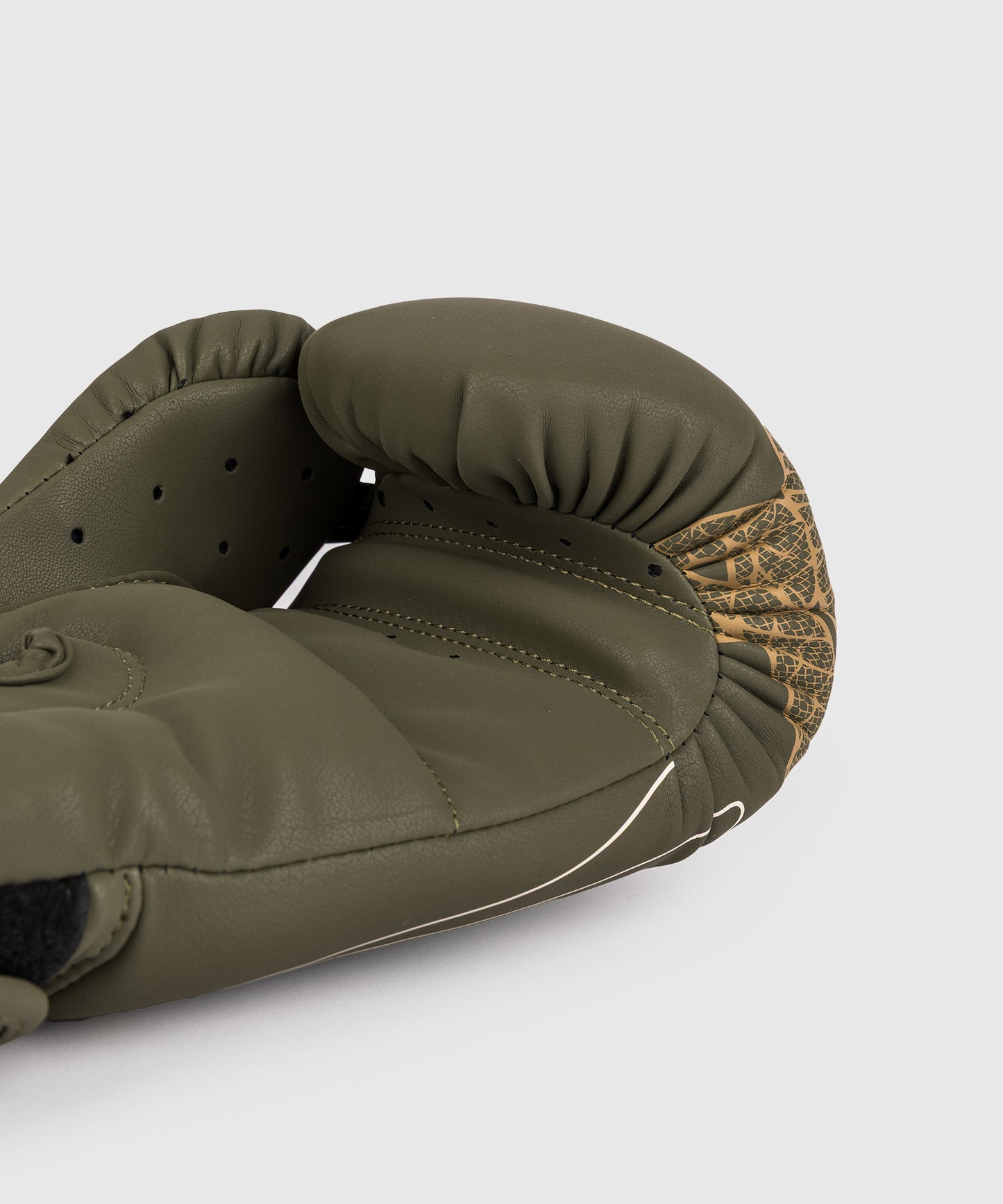 Gants de Boxe Venum Serpenti – Kaki/Bronze/Ivoire