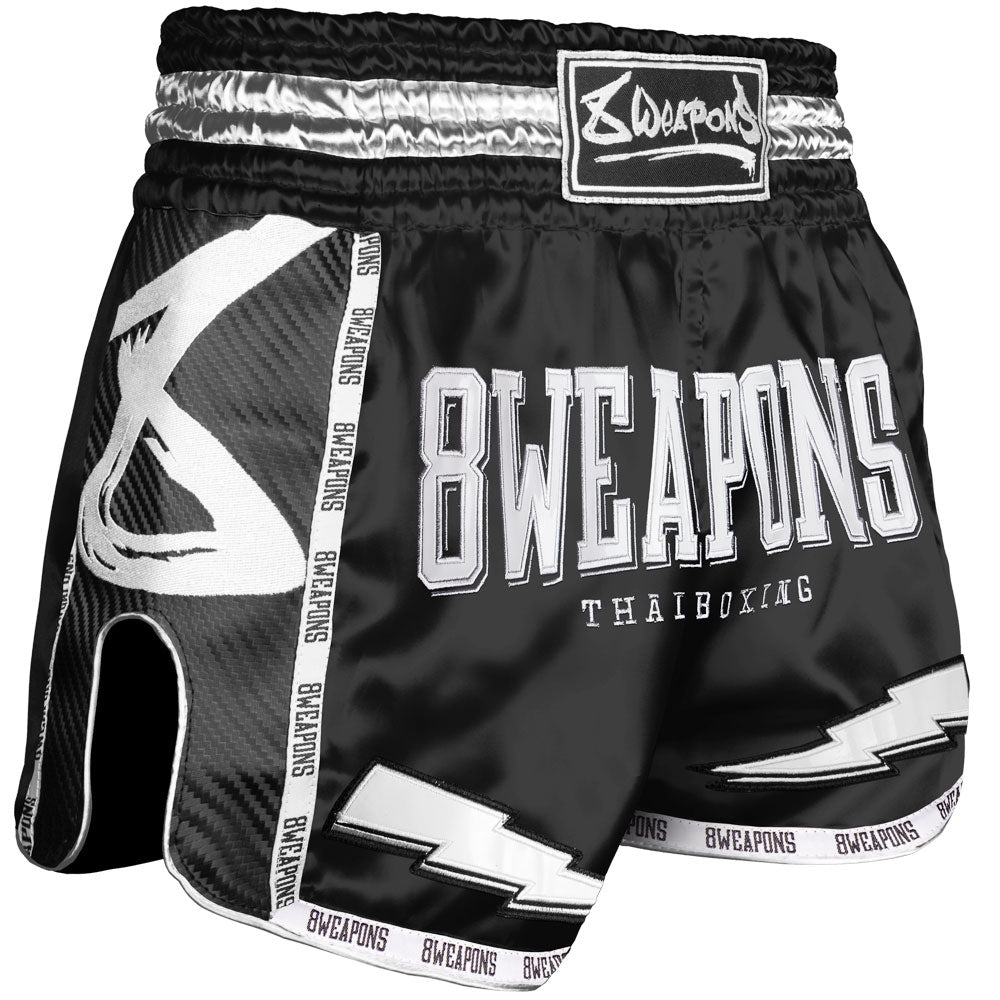 Short de Muay Thai 8 Weapons Carbon - Noir