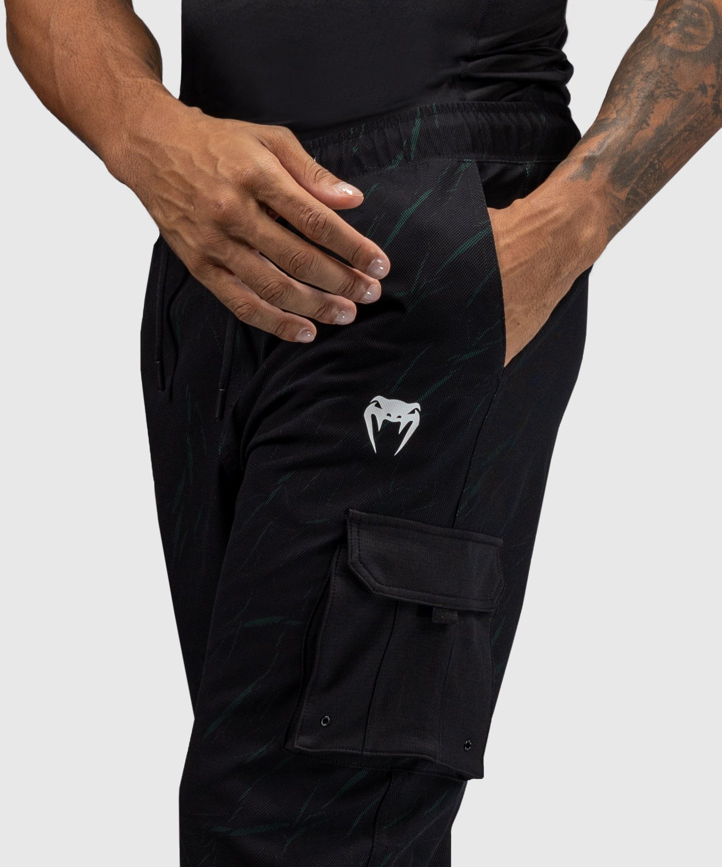 Venum Trooper Herren Jogginganzug - Schwarz/Waldgrün