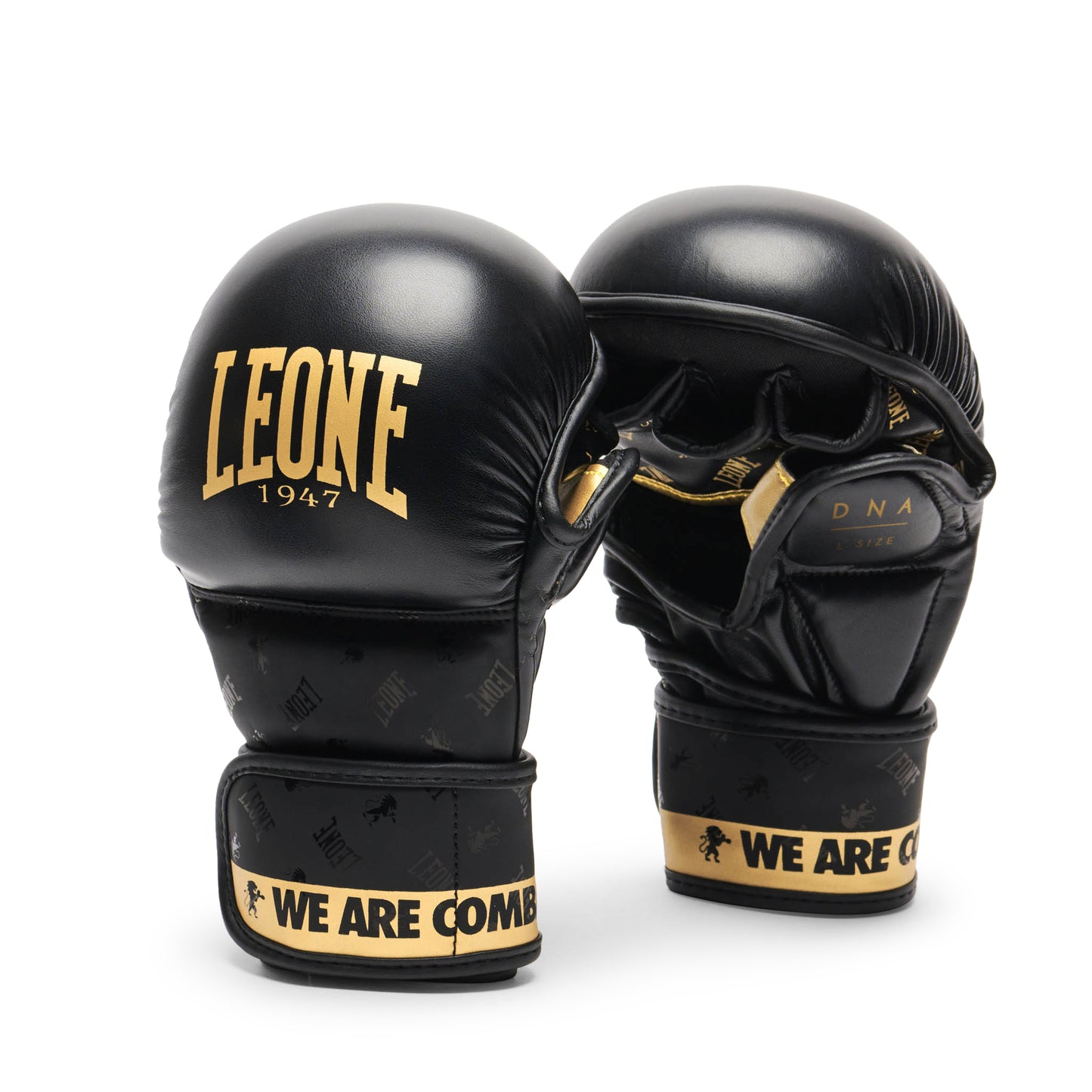 GANTS DE MMA SPARRING LEONE DNA - NOIR/OR