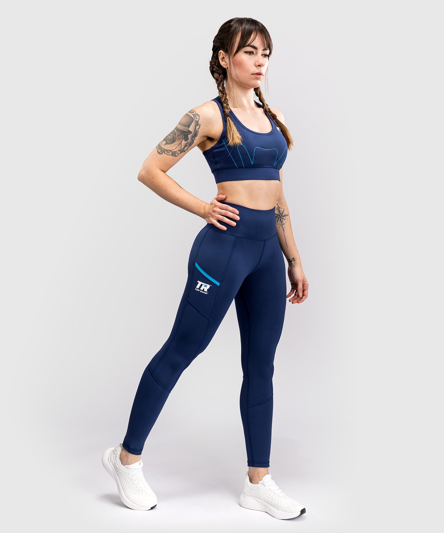 Legging 7/8 Venum x Top Rank Original pour Femmes - Bleu Marine