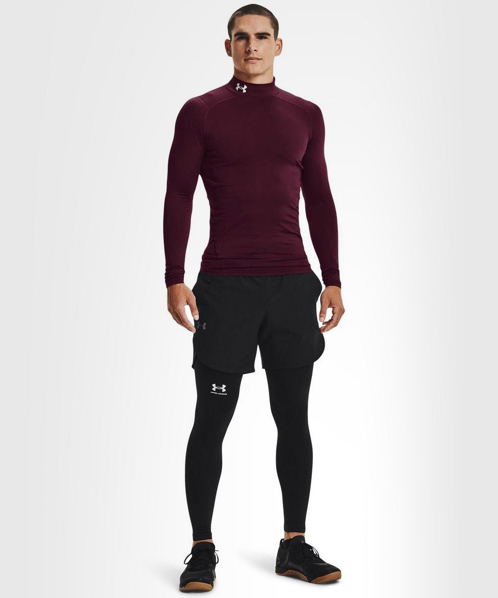 Haut De Compression À Col Montant Under Armour Coldgear - Bordeaux