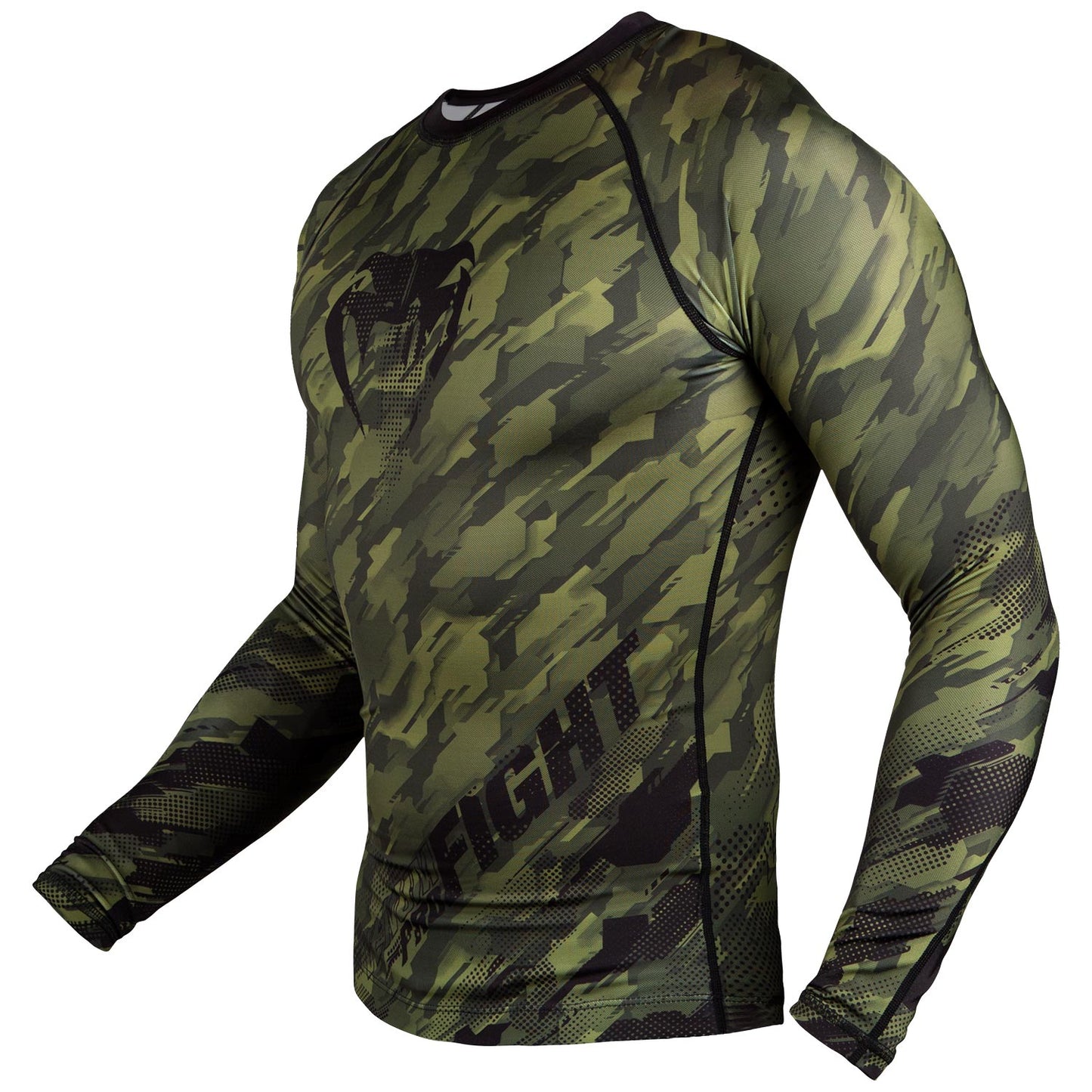 Venum Tecmo Rashguard - Long Sleeves - Khaki