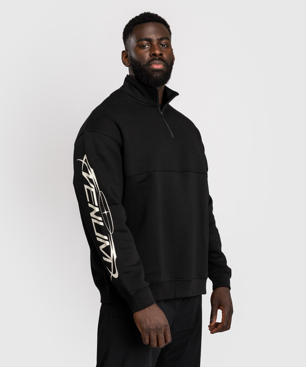 Sweat col Zippé Venum Eclipse – Noir/Ivoire