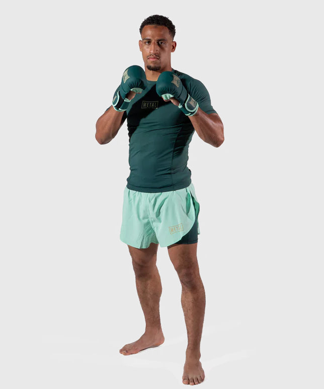 Metal Boxe The Shell MMA Sparring Gloves Deep Waters - Green