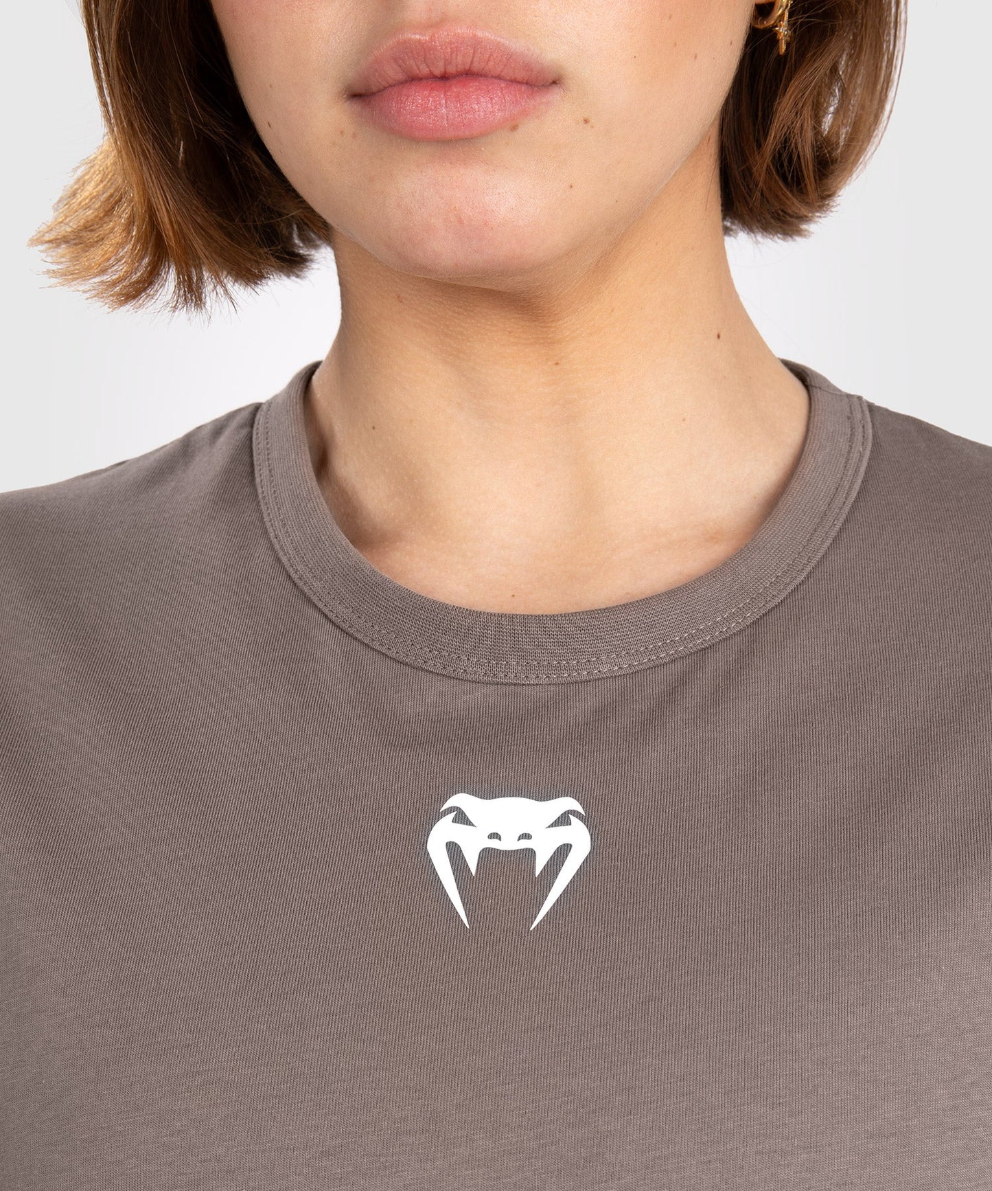 T-Shirt en Coton À Manches Courtes pour Femmes UFC Adrenaline by Venum Fight Week - Bronze