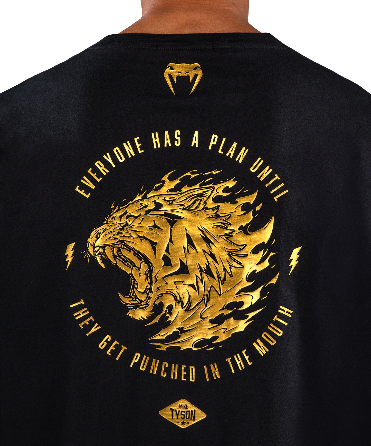 Venum x Mike Tyson Tiger Camiseta Tiger - Negro/Oro
