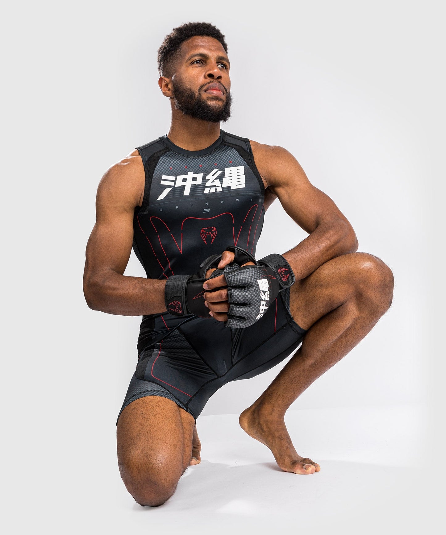 Rashguard Venum Okinawa 3.0 - Sleeveless - Black/Red
