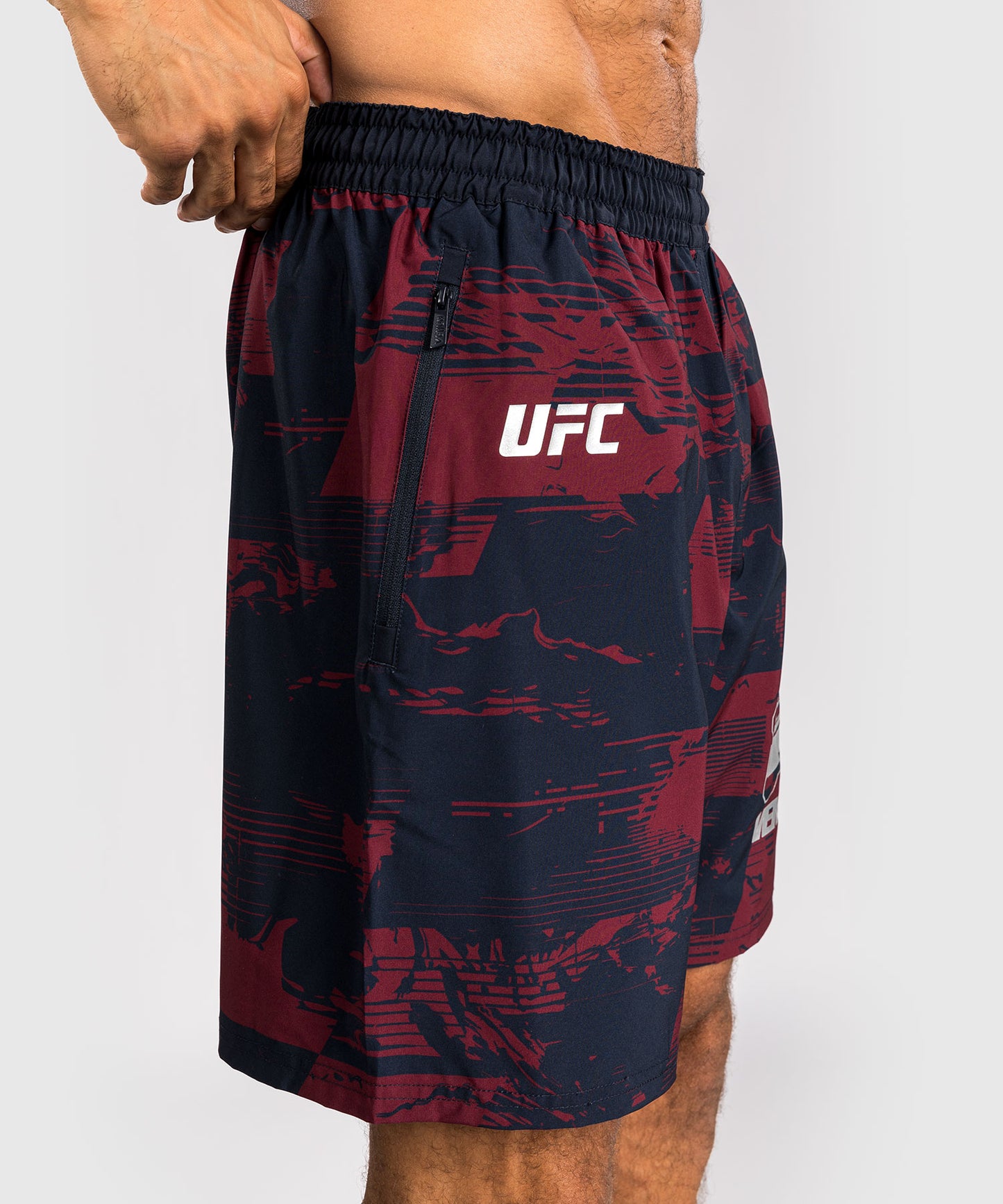 UFC Zenith by Venum Authentic Fight Week Pantaloncini Performance Uomo - Blu navy/Bordeaux/Argento