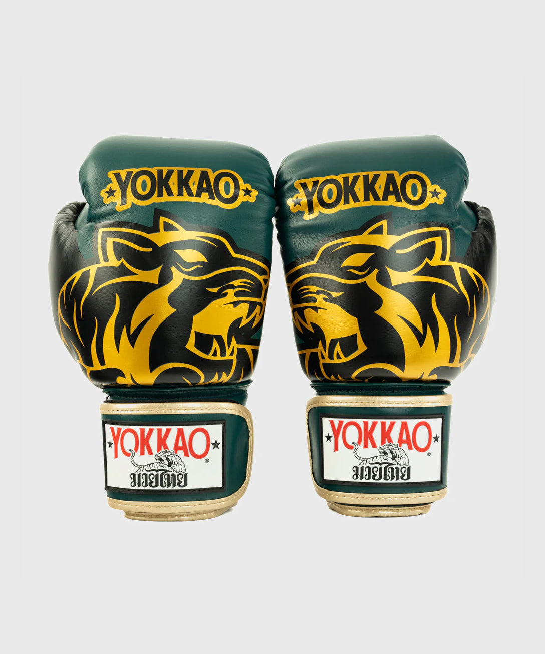 Gants de Boxe Yokkao Original Or - Vert