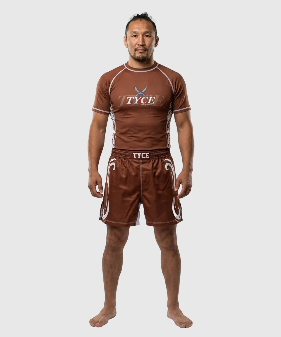 TYCE CULTURE OF WAR Dschingis Khan Grappling-Rashguard - Braun