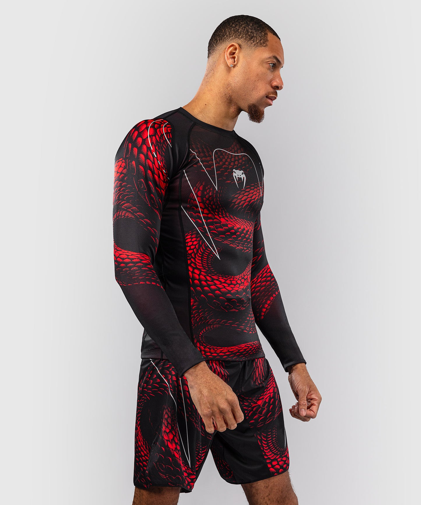 Venum Matupa Long Sleeve Rashguard - Black/Red/Silver