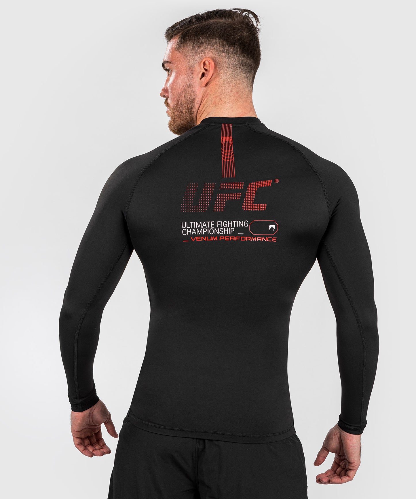 Rashguard Performance à manches longues pour Hommes UFC Adrenaline by Venum Fight Week - Noir