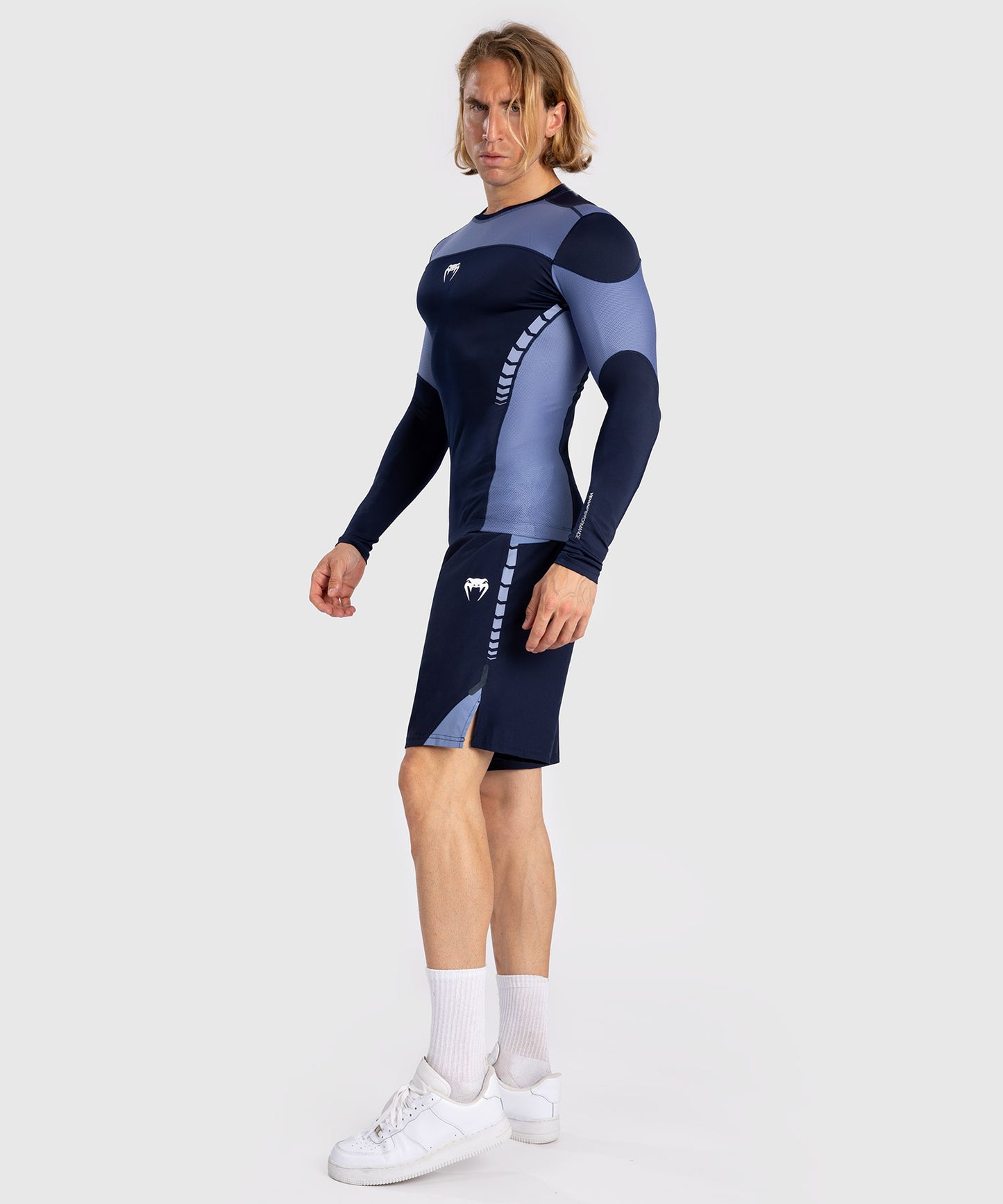 Venum Tempest Rashguard De Manga Larga para Hombre - Azul Marino/Azul