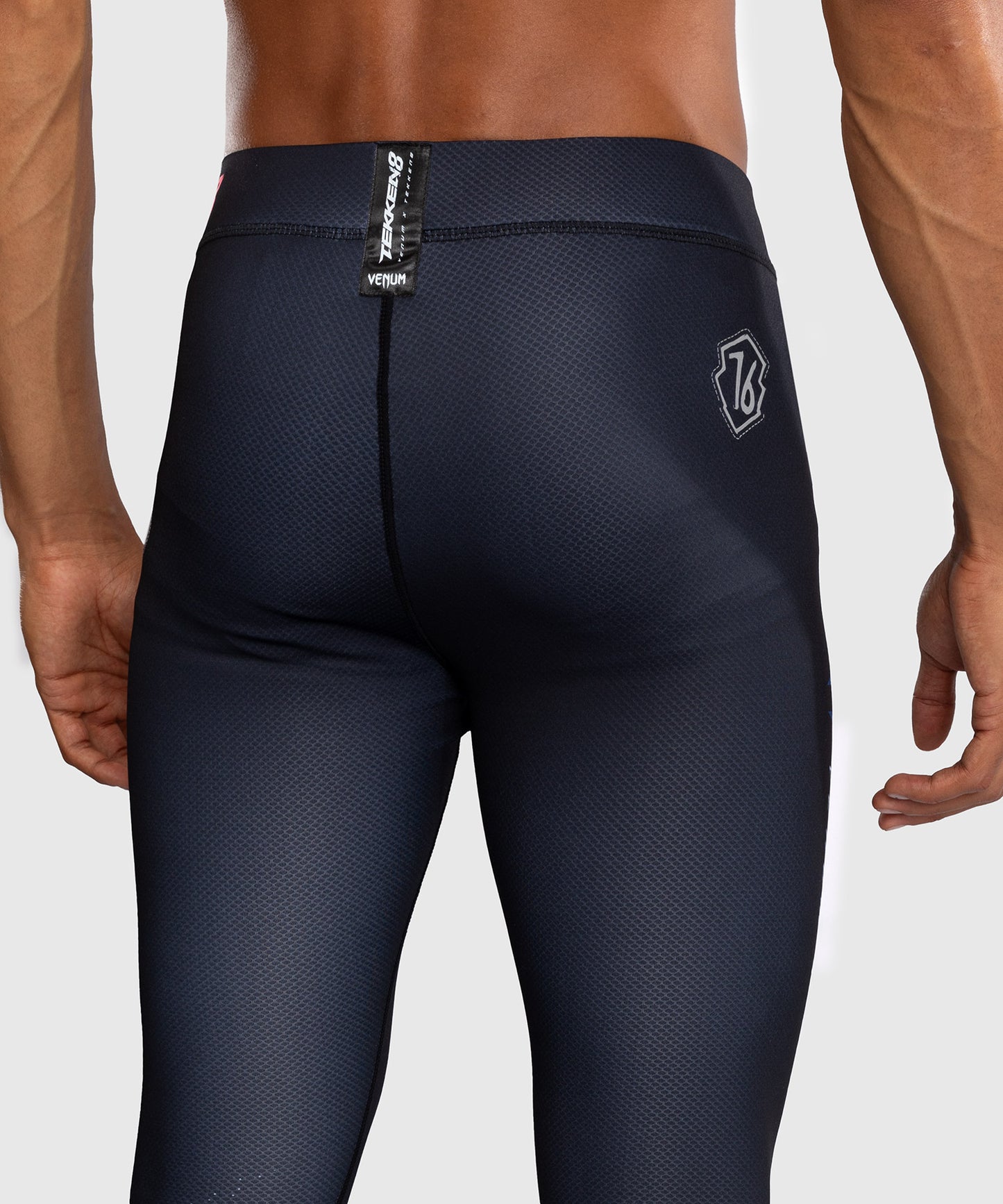 Venum x Tekken 8 Compression Pants - Paul Phoenix - Black/Blue