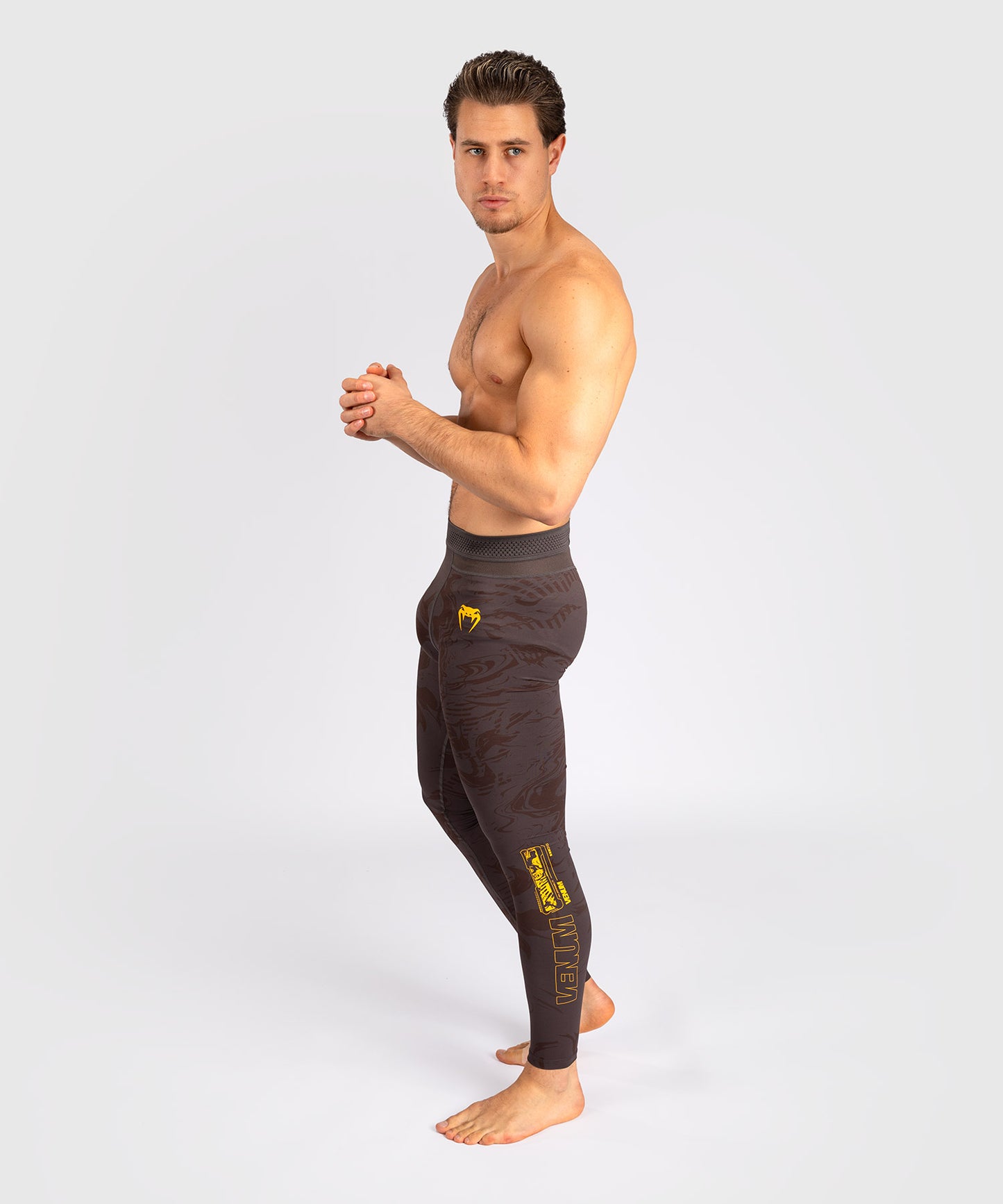 Leggings Performance pour Hommes UFC Fusion by Venum Fight Week - Marron Terrestre