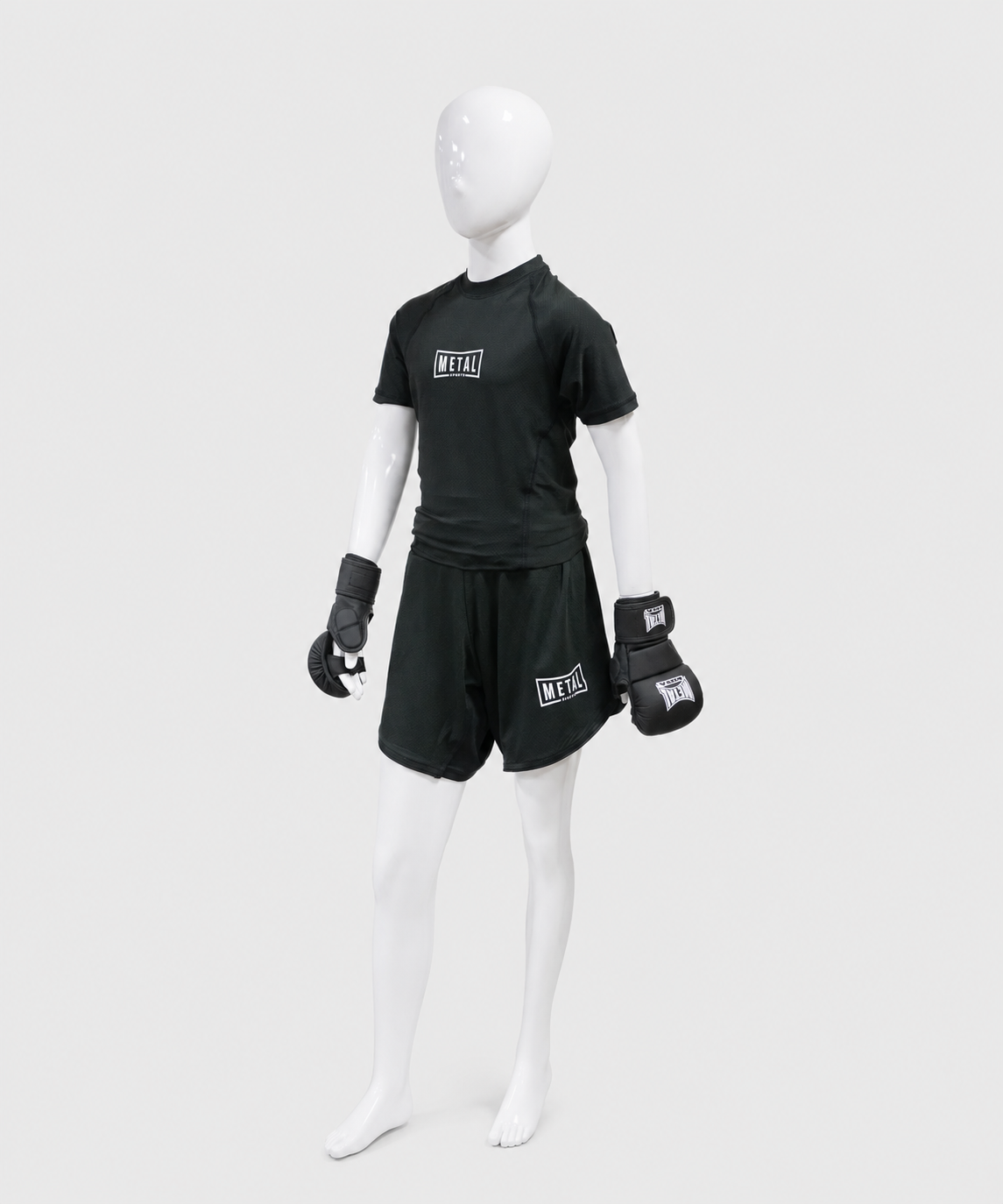 Metal Boxe Kinder Rashguard - Schwarz
