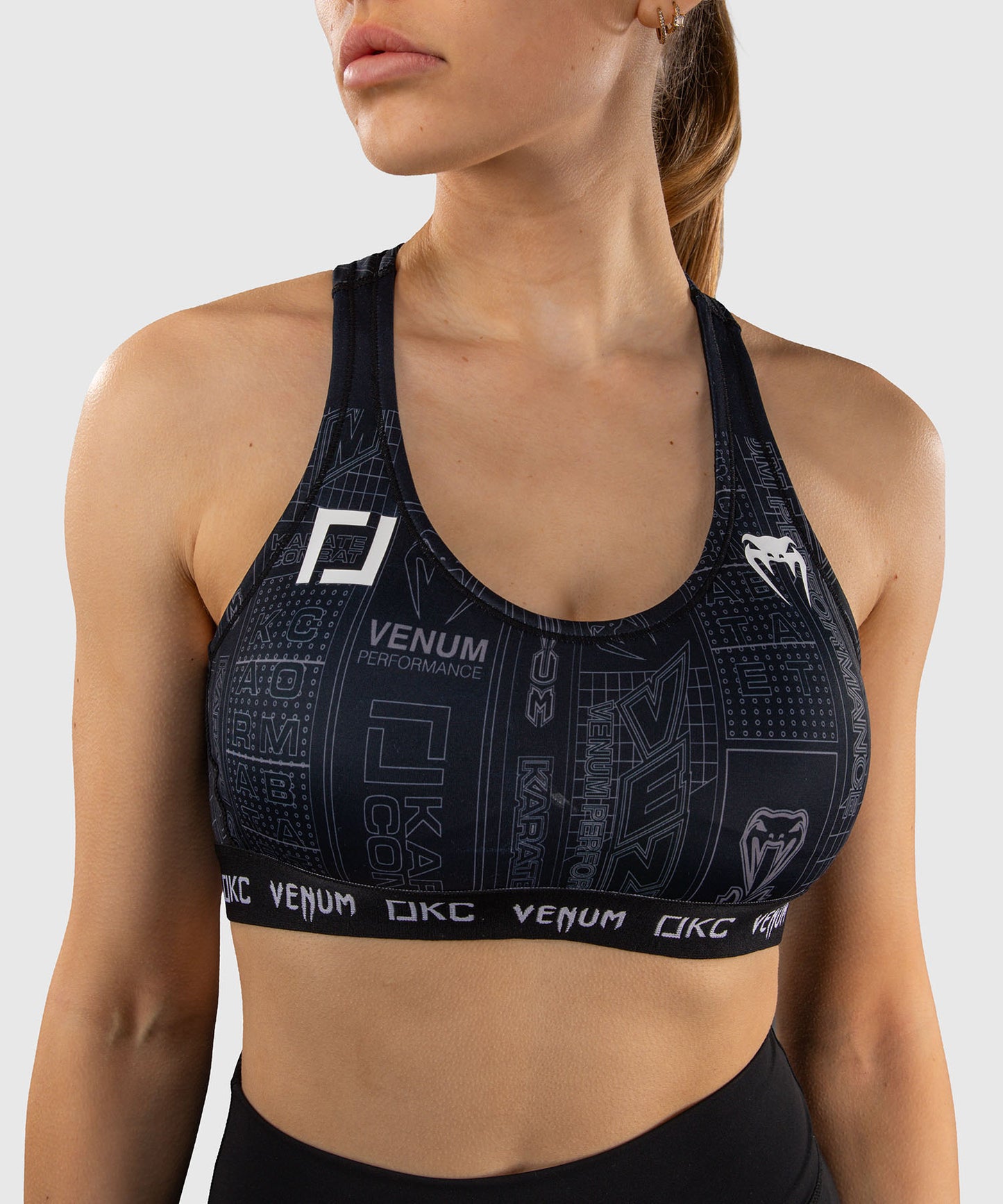 Karate Combat by Venum Sport-BH – Schwarz/Grau