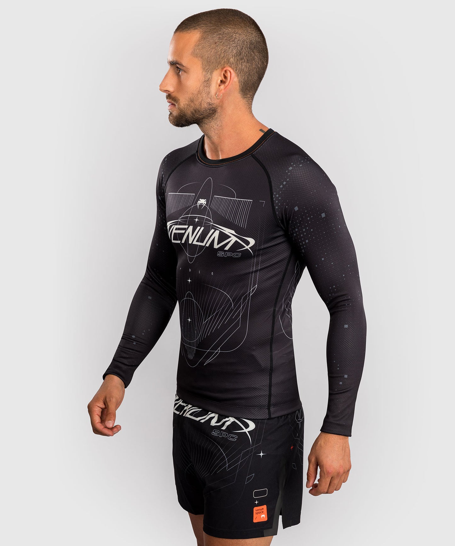 Venum Eclipse Long Sleeve Rashguard - Black/Ivory