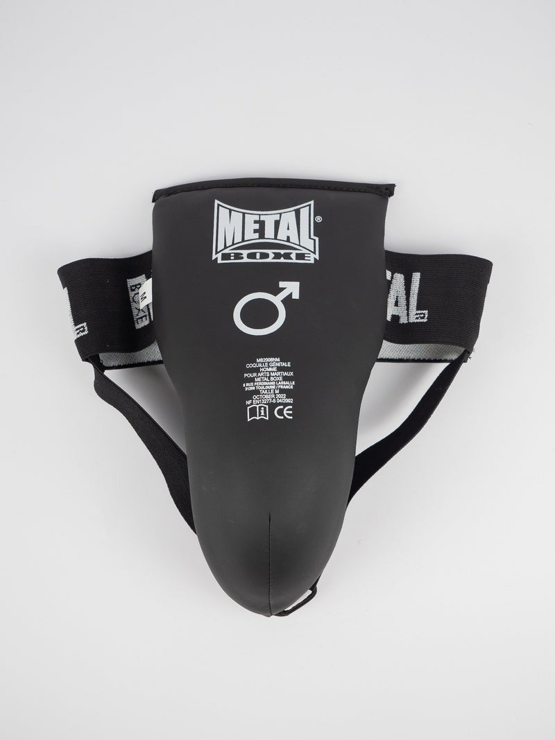 Coquille de Protection Anatomique Metal Boxe - Noir