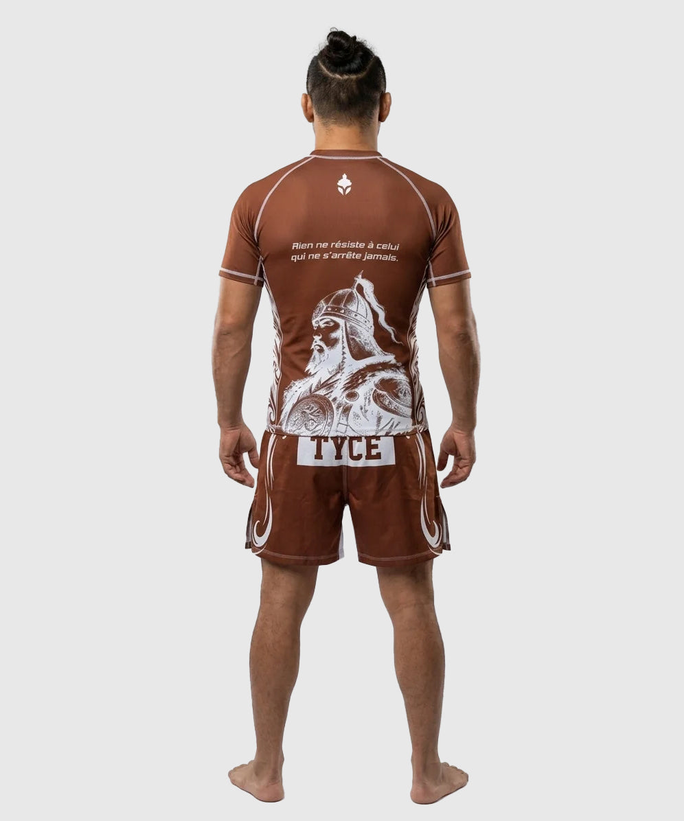 TYCE CULTURE OF WAR Dschingis Khan Grappling-Rashguard - Braun