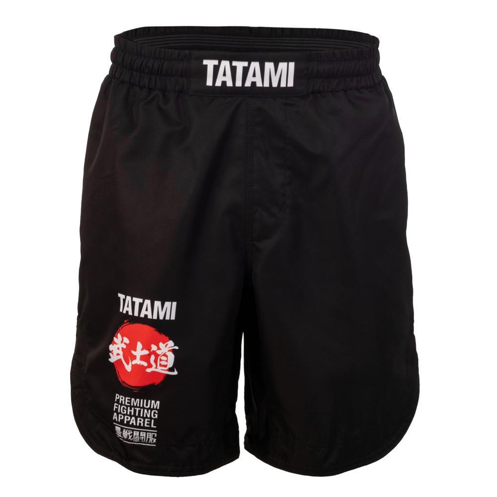 Short de MMA Tatami Fightwear mi-long grappling - Noir