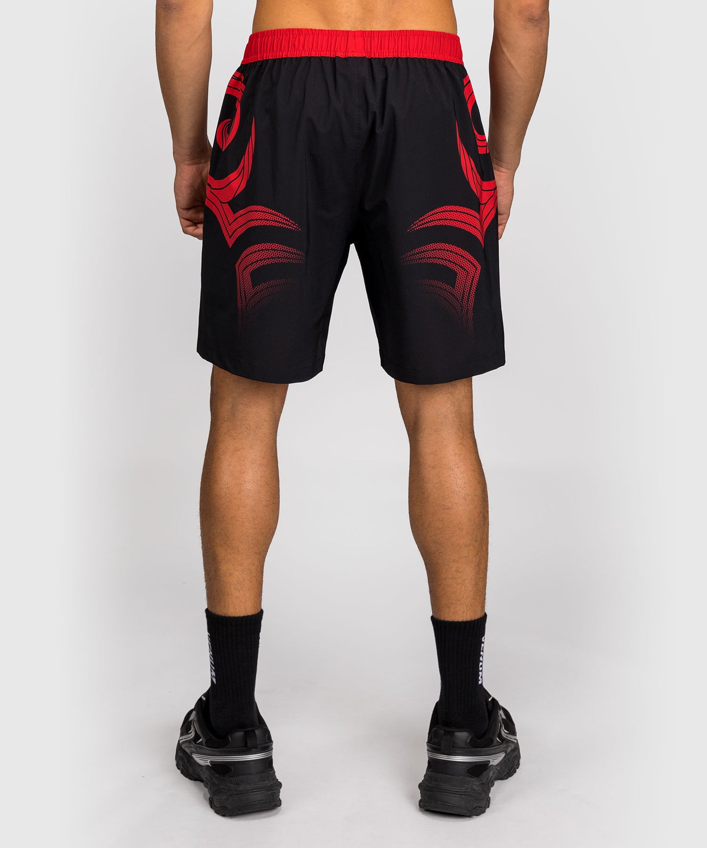 Venum x Mike Tyson Tiger Training Pantalones Cortos - Negro Profundo/Rojo Intenso