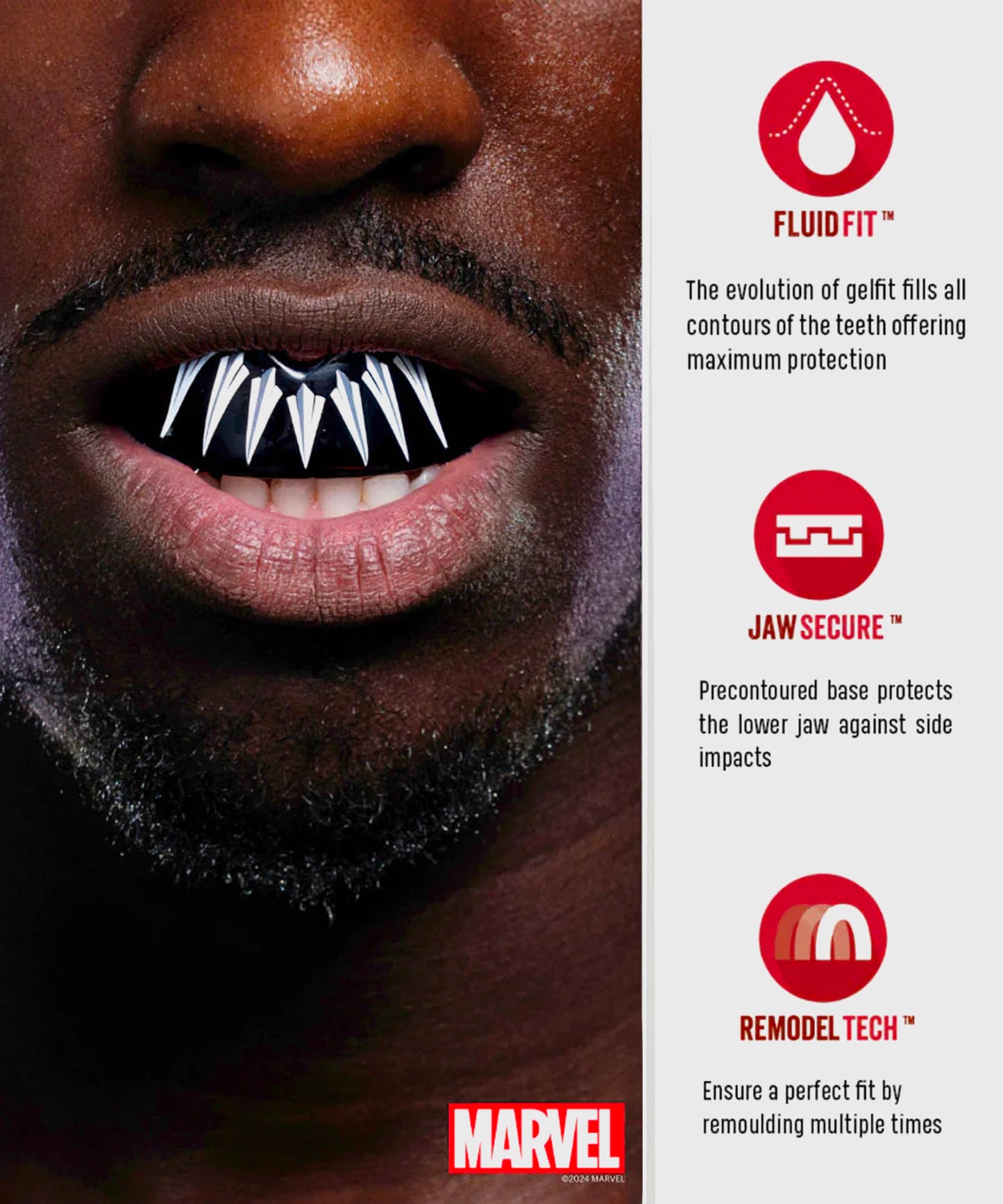 Protège-Dents Safejawz Marvel - Black Panther - Noir